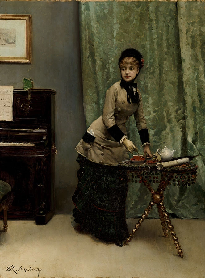 Raimundo Madrazo - L'ora del tè, Museo Nacional de Bellas Artes, Havana